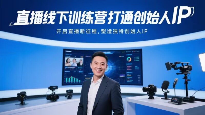 图片[1]-直播线下训练营：打通创始人 IP【运营课程】-925源码网-游戏源码网