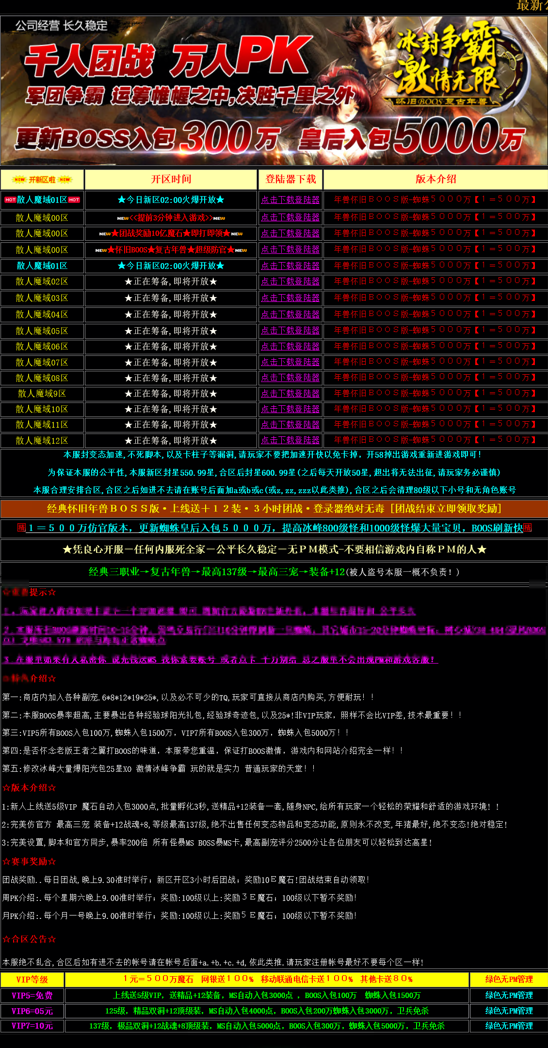 图片[1]-典藏怀旧端游【独家纯年兽蜘蛛BOSS版本(1=500W)】+补丁+数据库+配套网站+GM工具-925源码网-游戏源码网
