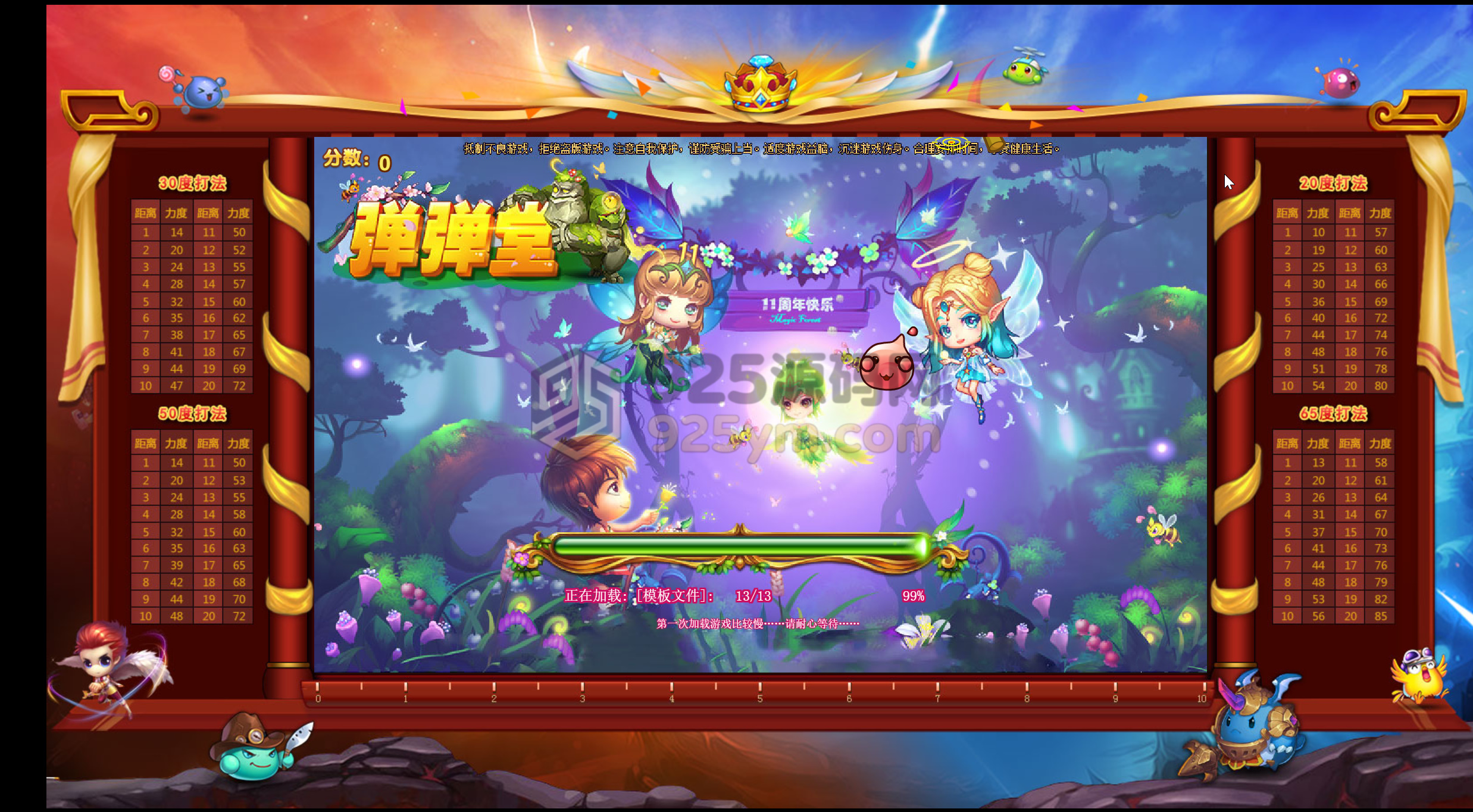 图片[1]-Q版弹射休闲对战页游【弹弹堂10.8独家纹章版】WIN服务器端+GM后台+详细搭建教程-925源码网-游戏源码网