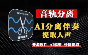 一键分离人声/ 伴奏的神器！支持多格式+AI智能音轨伴奏分离-925源码网-游戏源码网