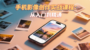 手机影像创作实战课程：从入门到精通-源小星资源网-游戏源码网